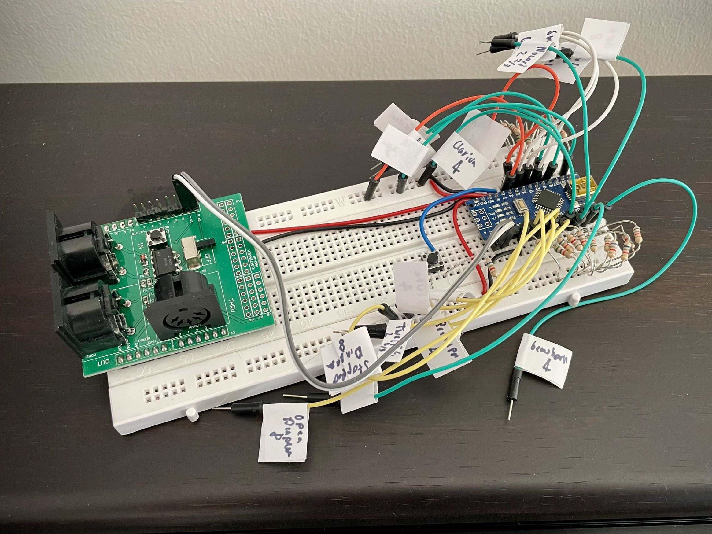 Organ console test rig